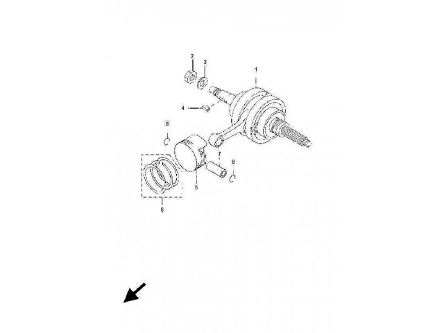Cigueñal Yamaha xmax 250 2010-2014