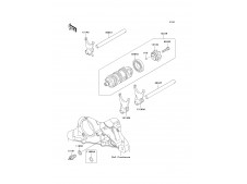 Carrete cambio Kawasaki Zx6r 600 - 636 cc 2005 - 2006