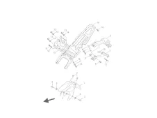 Aleta porta bateria Yamaha Yzf 125 2008 - 2013