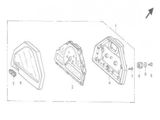 Relojes carcasa superior Honda Cbr 1000 rr 2006 - 2007