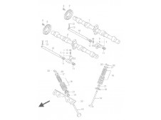 ARBOL DE LEVAS ESCAPE Suzuki Bandit 650 2005 - 2006 - 650 S - 650 N - 650 ABS