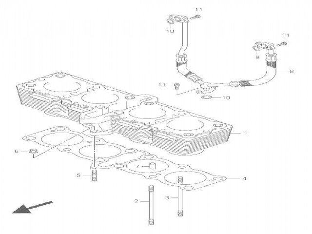 CILINDRO DE MOTOR Suzuki Bandit 650 2005 - 2006 - 650 S - 650 N - 650 ABS
