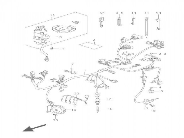 SISTEMA ELECTRICO COMPLETO ABS Suzuki Bandit 650 2005 - 2006 - 650 S - 650 N - 650 ABS