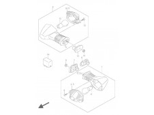 Intermitente delantero derecho Suzuki Bandit 650 2005 - 2006 - 650 S - 650 N - 650 ABS