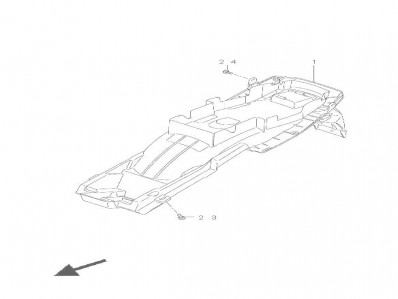 Aleta porta matricula Suzuki Bandit 650 2005 - 2006 - 650 S - 650 N - 650 ABS