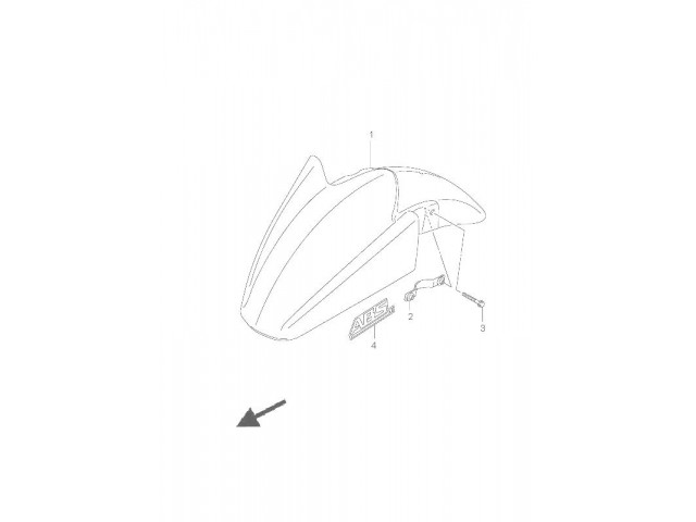 ALETA DELANTERA Suzuki Bandit 650 2005 - 2006 - 650 S - 650 N - 650 ABS