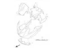 Carenado superior  Suzuki Bandit 650 2005 - 2006 - 650 S - 650 N - 650 ABS