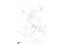 CORONA ABS TRASERA Yamaha Fazer 600 2007-2009