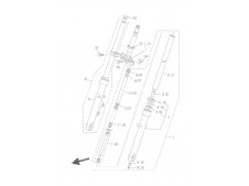 Barra completa derecha Yamaha Ybr 125 2007 - 2008