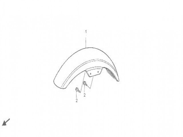 Aleta delantera  Honda Rebel 250 1992-2004