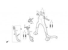 Caballete Daelim Roadwin 125 R 2007 - 2011