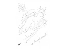 EMBELLECEDOR BAJO ASIENTO Yamaha Majesty 400 2004 - 2010