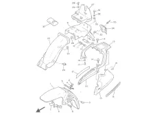 Aleta pase de rueda superior o inferior Yamaha Xj 600 1988-1992
