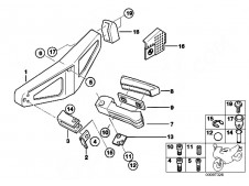 Soporte estribera trasera derecha Bmw R1150 rs 2000 - 2005