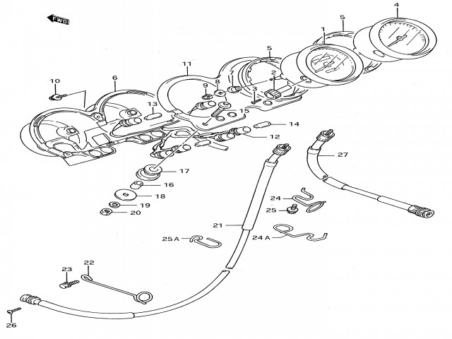 Relojes completos Suzuki Gs e 500 1989-2001