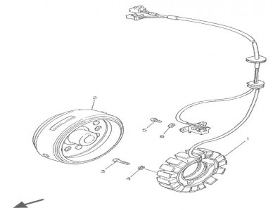Volante magnetico Yamaha Super tenere 750 1989-1994