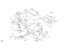 Caja porta bateria Honda Cbr 600 1987 - 1990