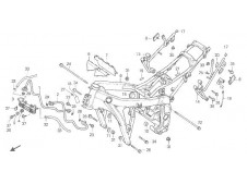 Soporte de estribera trasera izquierda Honda Cbr 600 1987 - 1990