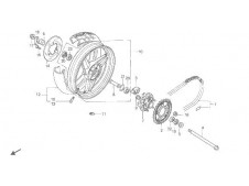 Disco freno trasero Honda Cbr 600 1987 - 1990