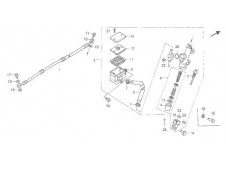 Bomba freno trasero Honda Cbr 600 1987 - 1990