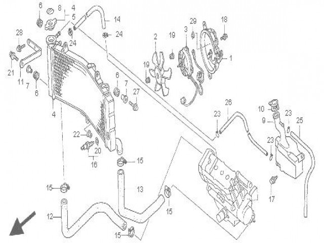 Electroventilador Honda Cbr 900 919 cc 1998 - 1999