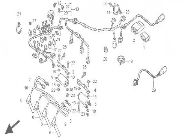 Sistema electrico completo Honda Cbr 900 919 cc 1998 - 1999
