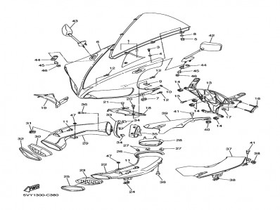 Cupula Yamaha R1 1000 cc 2004 - 2005