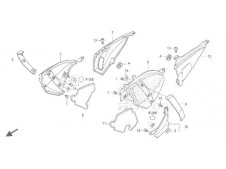 EMBELLECEDOR BATERÍA INYECCIÓN DERECHO Honda Cb 1000 r 2008 - 2018