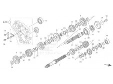 EJE PRIMARIO DEL CAMBIO Honda Cb 1000 r 2008 - 2018