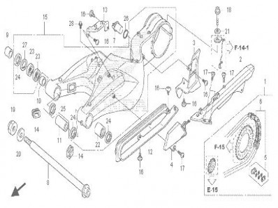 BASCULANTE Honda Cb 1000 r 2008 - 2018