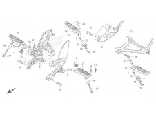 ESTRIBERA DELANTERA IZQUIERDA Honda Cb 1000 r 2008 - 2018
