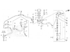 BOMBA FRENO TRASERO Honda Cb 1000 r 2008 - 2018