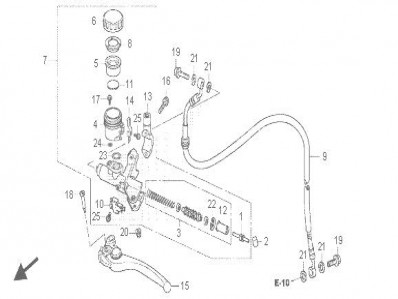 LATIGUILLO DE EMBRAGUE Honda Cb 1000 r 2008 - 2018