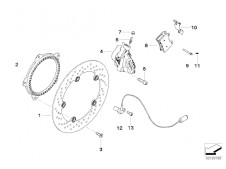 Pinza freno delantera izquierda Bmw F800 GT, F800 ST, F800 S 2004 - 2019