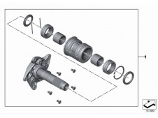 Buje de rueda trasera completo Bmw F800 GT, F800 ST, F800 S 2004 - 2019
