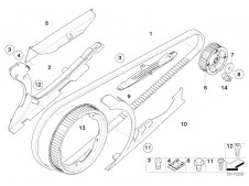 Corona correa trasera Bmw F800 GT y F800 ST 2004 - 2019