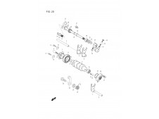 EJE SELECTOR CAMBIO Hyosung Gt 650 r - gt 650 s comet - gt 650 2005 - 2009
