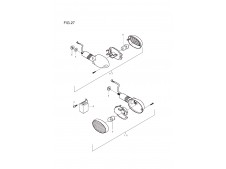 Intermitente izquierdo (delantero o trasero) Hyosung Gt 650 r - gt 650 s comet - gt 650 2005 - 2009
