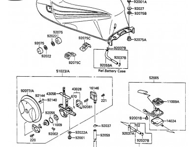 Aforador KAWASAKI GPX 600 1985-1990  segunda mano
