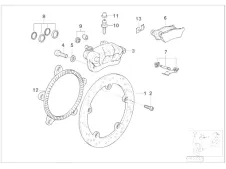Pinza freno trasera Bmw R1150 rs 2000 - 2005