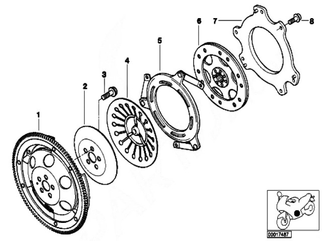 Embrague Bmw R1150 rs 2000 - 2005