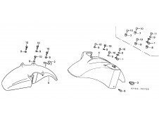 Aleta delantera carenada Honda Nsr 125 1990-1993