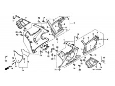 Aireador izquierdo Honda Cbr 600 1997 - 1998