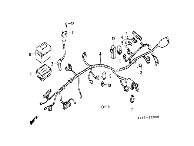 Sistema electrico completo Honda Nsr 125 1990-1993