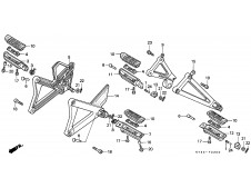 Estribera delantera izquierda Honda Nsr 125 1990-1993