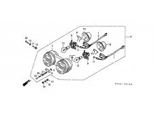 Faro carenada Honda Nsr 125 1990-1993