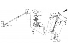 Bomba freno trasero Honda Nsr 125 1990-1993