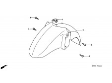 Aleta delantera  Honda Foresight 250 1998-2006