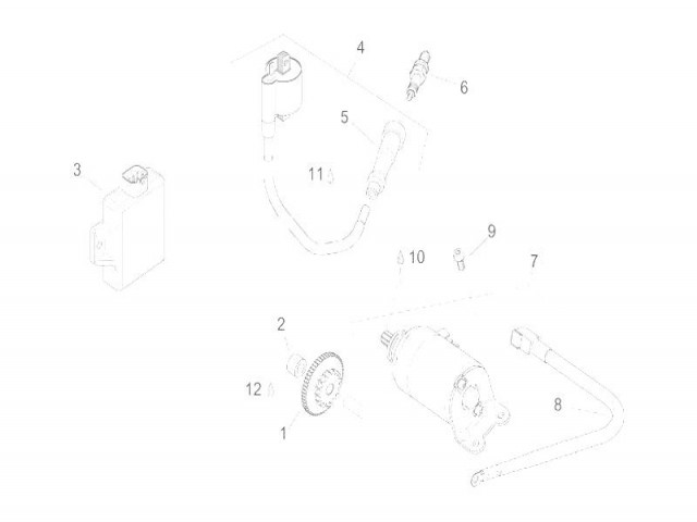Motor arranque Aprilia Leonardo 125 Y 150 1996-2004