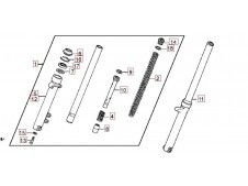 Barra completa izquierda Daelim Vt 125 1999-2006